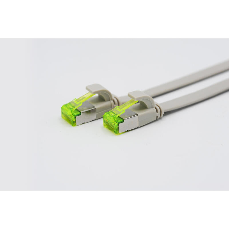 Helos Ultra Flaches Patchkabel U/FTP CAT.6A Grey 0,3M