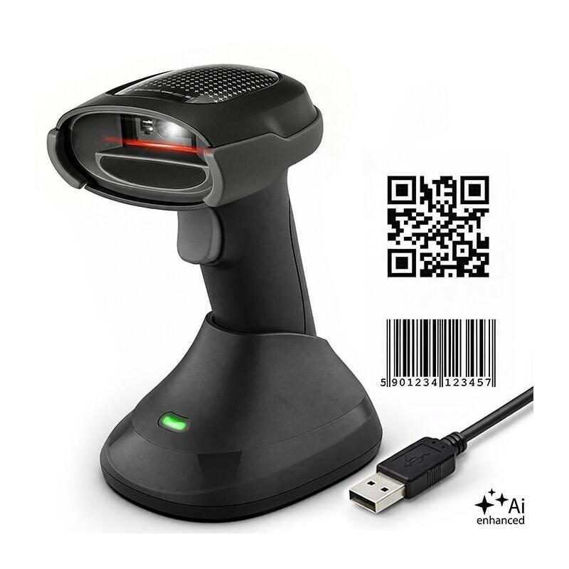 Wireless Reader Codes Barcodes 1D 2D + Estación Charging Qr Ean USB