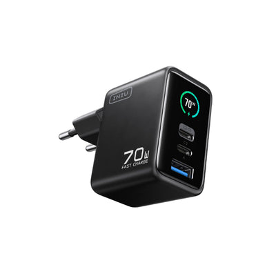 Iniu Charger Display Leopard 70W 2USB-C + 1USB-A — image 1