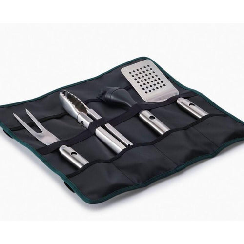 Joseph Grillout 4-PC Ssl Bbq Utensil Set W. Storage Case — image 1