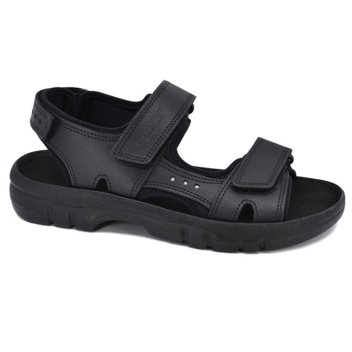 Lauri Leather Sandals - Black