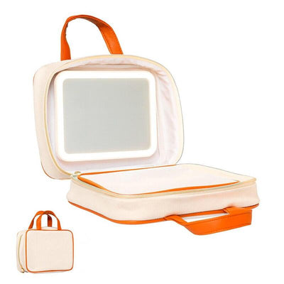 Case Cosmetics With Mirror LED Rustic a — image 1