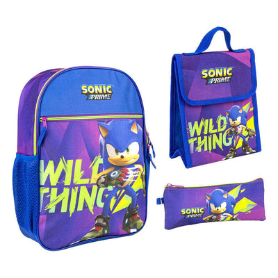 Backpack + Portatodo + Portamerienda Sonic Prime 42CM — image 1