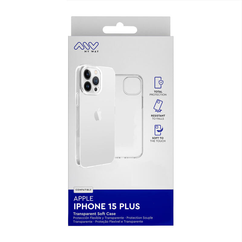 Myway Case Compatible With Apple Iphone 15 Plus Transparent