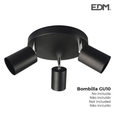 EDM Plafón Black 3 Elementos GU10 — image 1