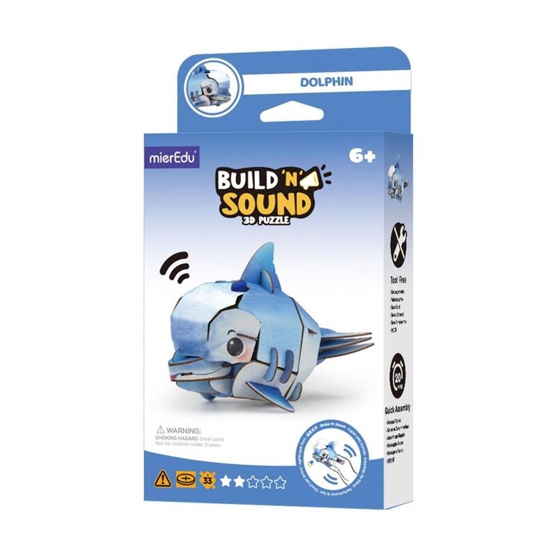 Puzzle 3D Mieredu Buduj I Sluchaj - Delfin