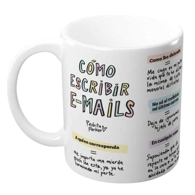 Mug Como Escribir Email Pedrita Parker — image 1