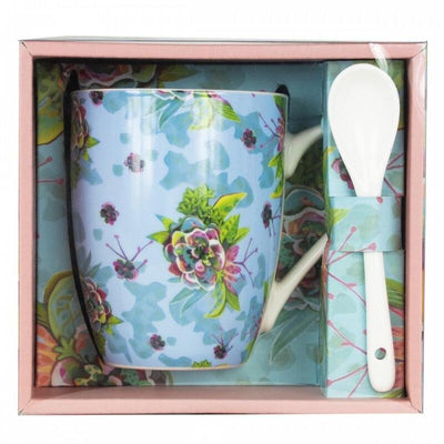 Enesco Mug Ceramic With Cuchara Flores — image 1