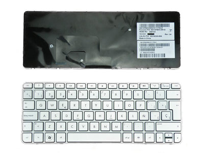 Keyboard Laptop HP Mini 210-2000110-3000 Silver With Frame — image 1