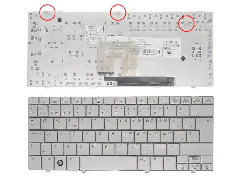 Keyboard Laptop HP Mini Note 2133 2140 482280-071 468509-071 MP-07C96E06930