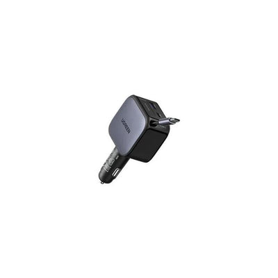 UGREEN 60W 2C1A Fast Car Charger With Retractable USB-C Cable — image 1