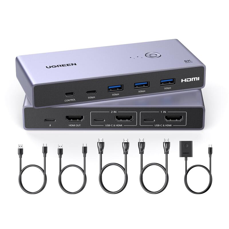 UGREEN CM692 HDMI KVM Switch 2 In 1 Out